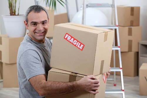 Van loading during a booked man and van service