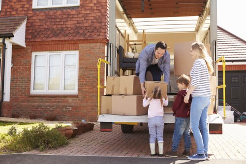 Packing boxes and moving supplies for a Finsbury Park home move