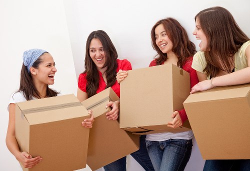 Removal team helping with a home move in Finsbury Park
