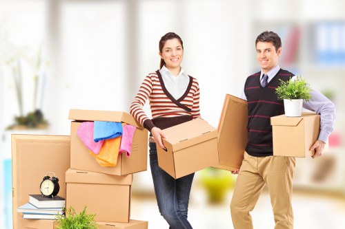 Commercial man with van transport for Finsbury Park businesses
