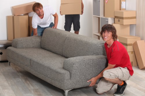 Local packing team preparing boxes for a move near Finsbury Park