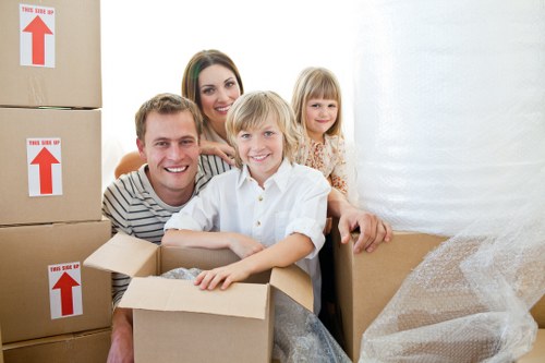 Careful loading of boxes and furniture for a flat removal in North London